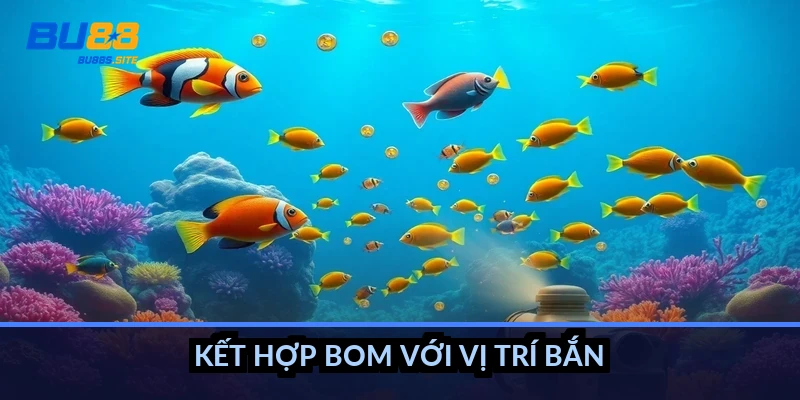 Kết hợp bom với vị trí bắn